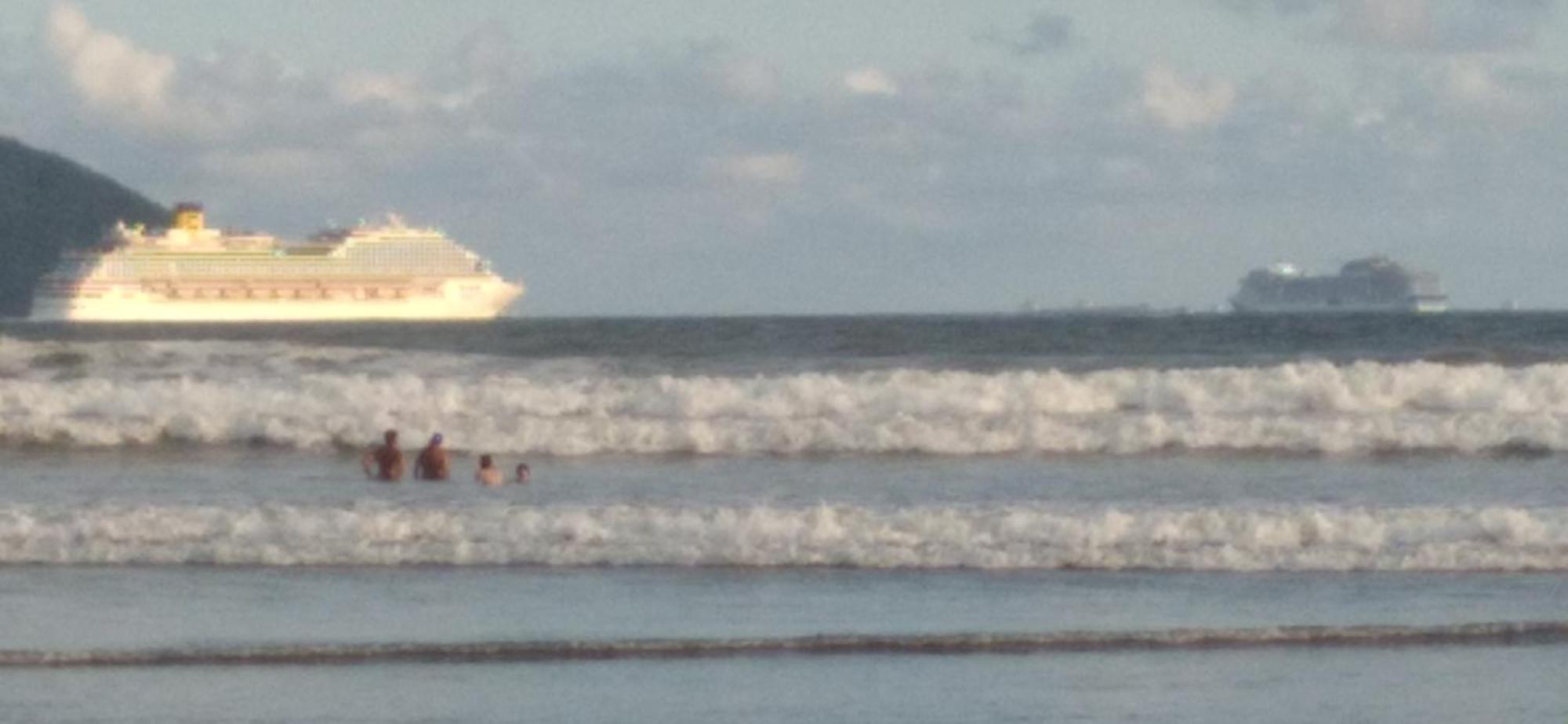 Apartamento Excelente Localizacao O Mar Na Sua Frente Confira São Vicente Exterior foto
